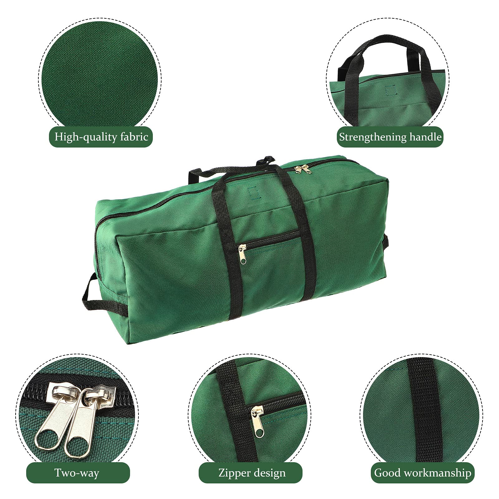 Betos Sac de rangement robuste pour sapin de Noël - Peut contenir jusqu'à 2,7 m - Avec poignées et fermeture éclair - En tissu Oxford résistant - 152,4 x 63,5 x 50,8 cm