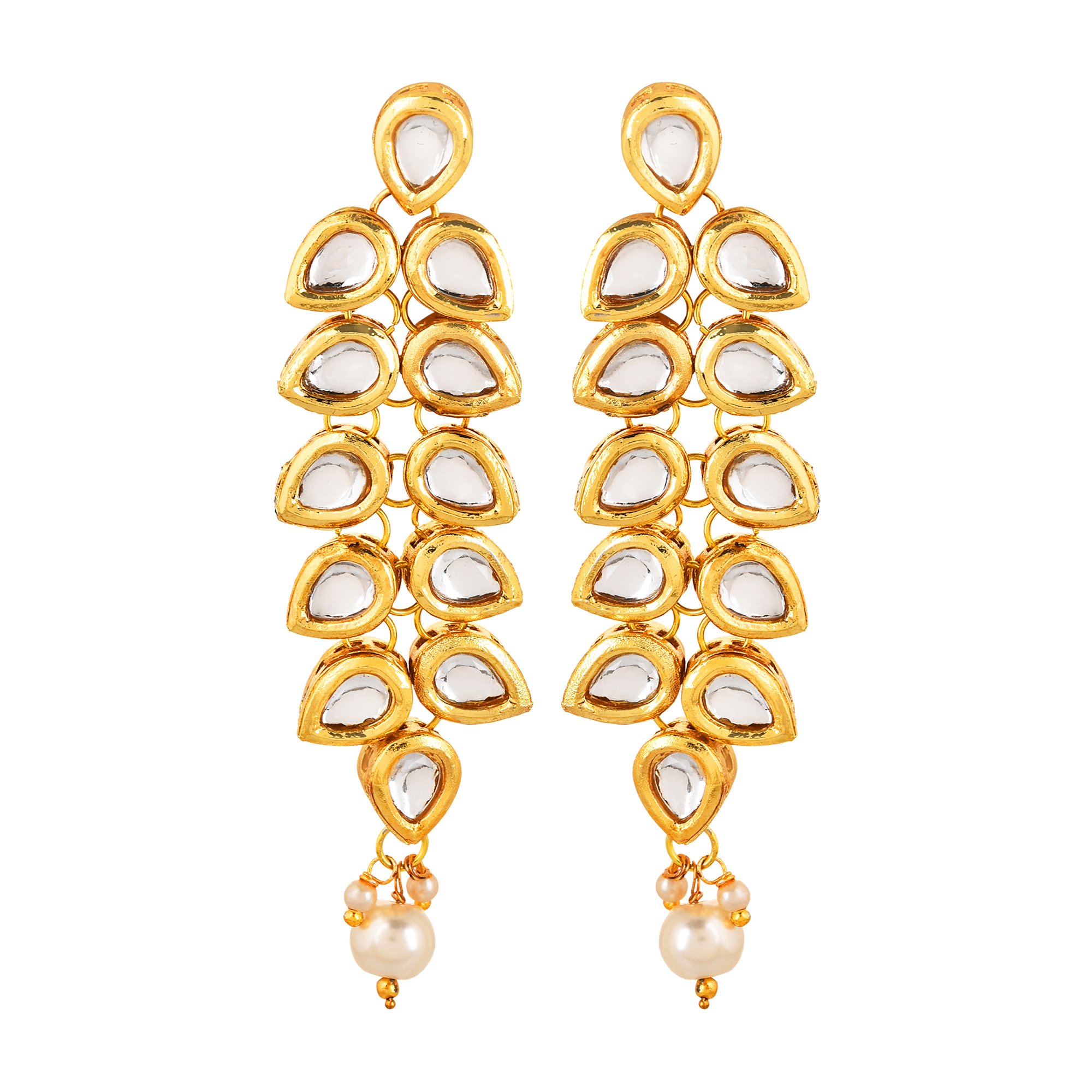 Jewellity Kundan Golden Wedding Designer Earrings For Women ERK-568 (B06XBF92VW) Amazon Price History, Amazon Price Tracker