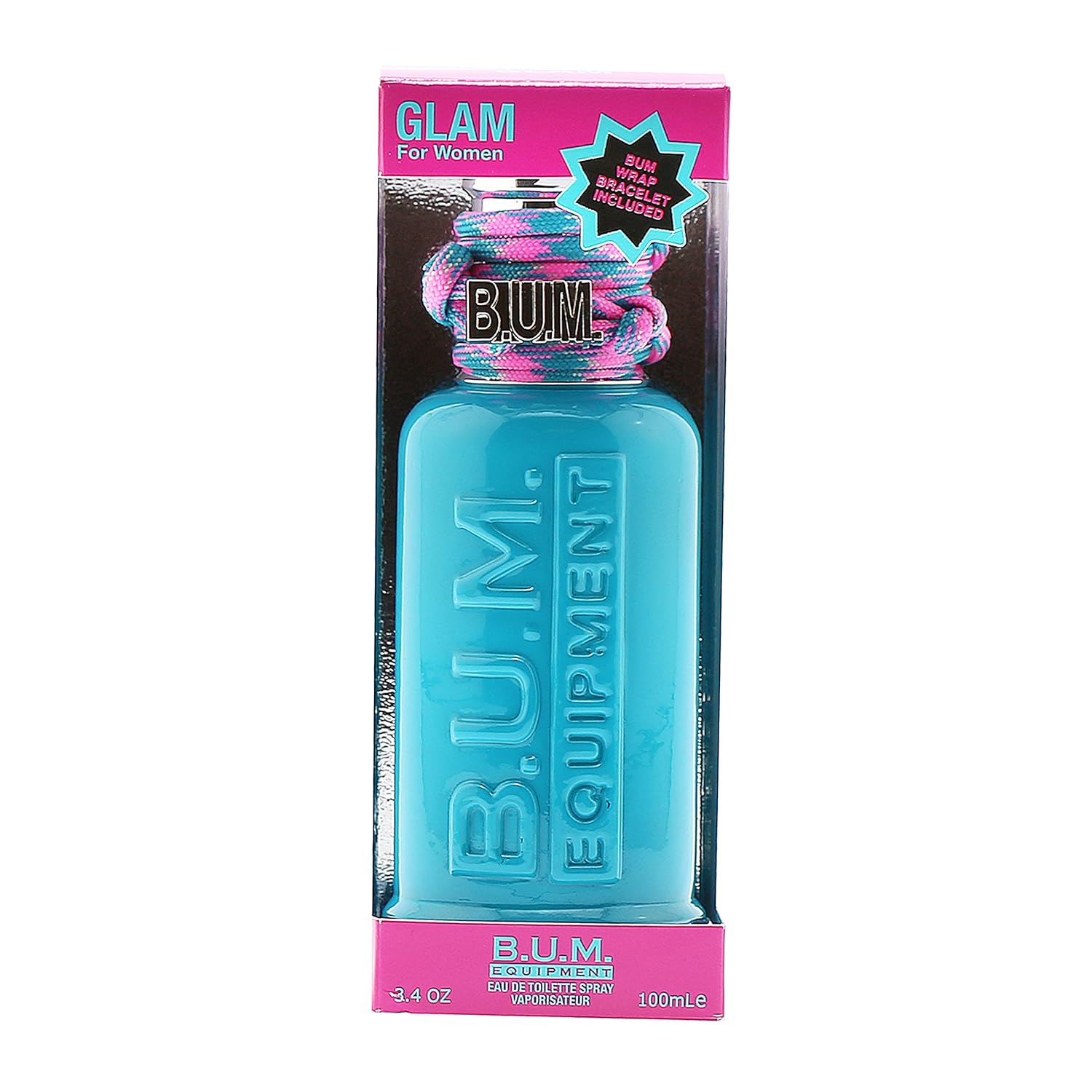 BUM EQUIPMENT Eau de Toilette Spray For Ladies, Glam, 3.4 Fluid Ounce