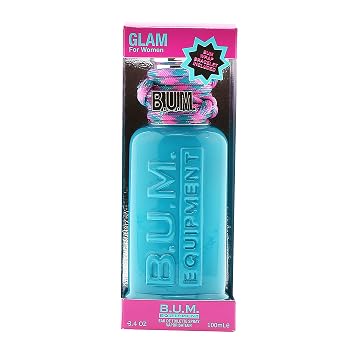 BUM EQUIPMENT Eau de Toilette Spray For Ladies, Glam, 3.4 Fluid Ounce