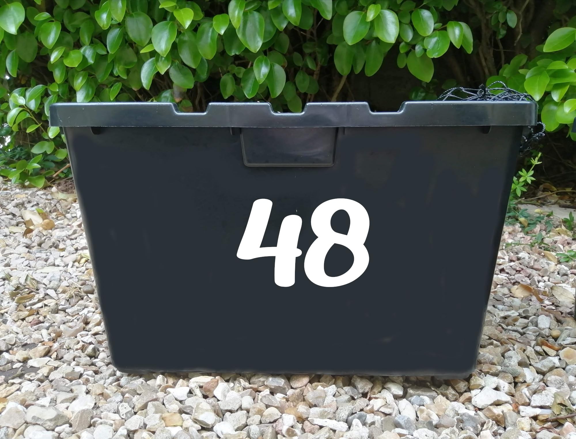 Pack of 4 House Number Wheelie Bin Stickers - Waterproof Decals - Easy-to-Apply - Recycling Boxes - Party Decorations (48) - Image 4