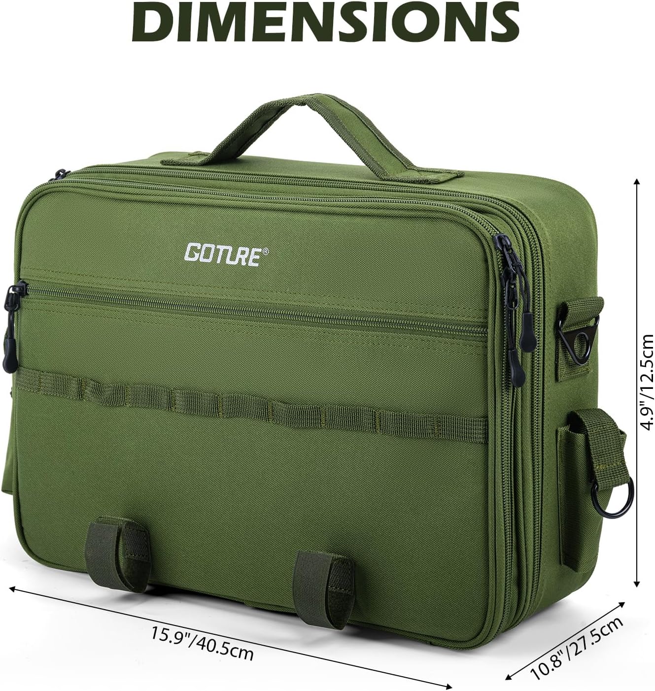 Goture Fishing Reel Case, Customize Storage, Shockproof Internal Divider Design, Structured Load-Bearing Design, Tough and Water-resistant, Keep Reels Protective