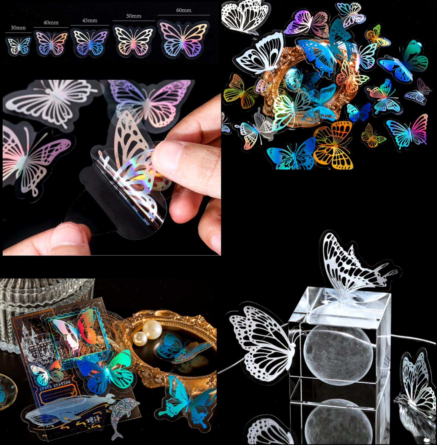 120 Pièces Autocollant Scrapbooking, Stickers Aesthetic