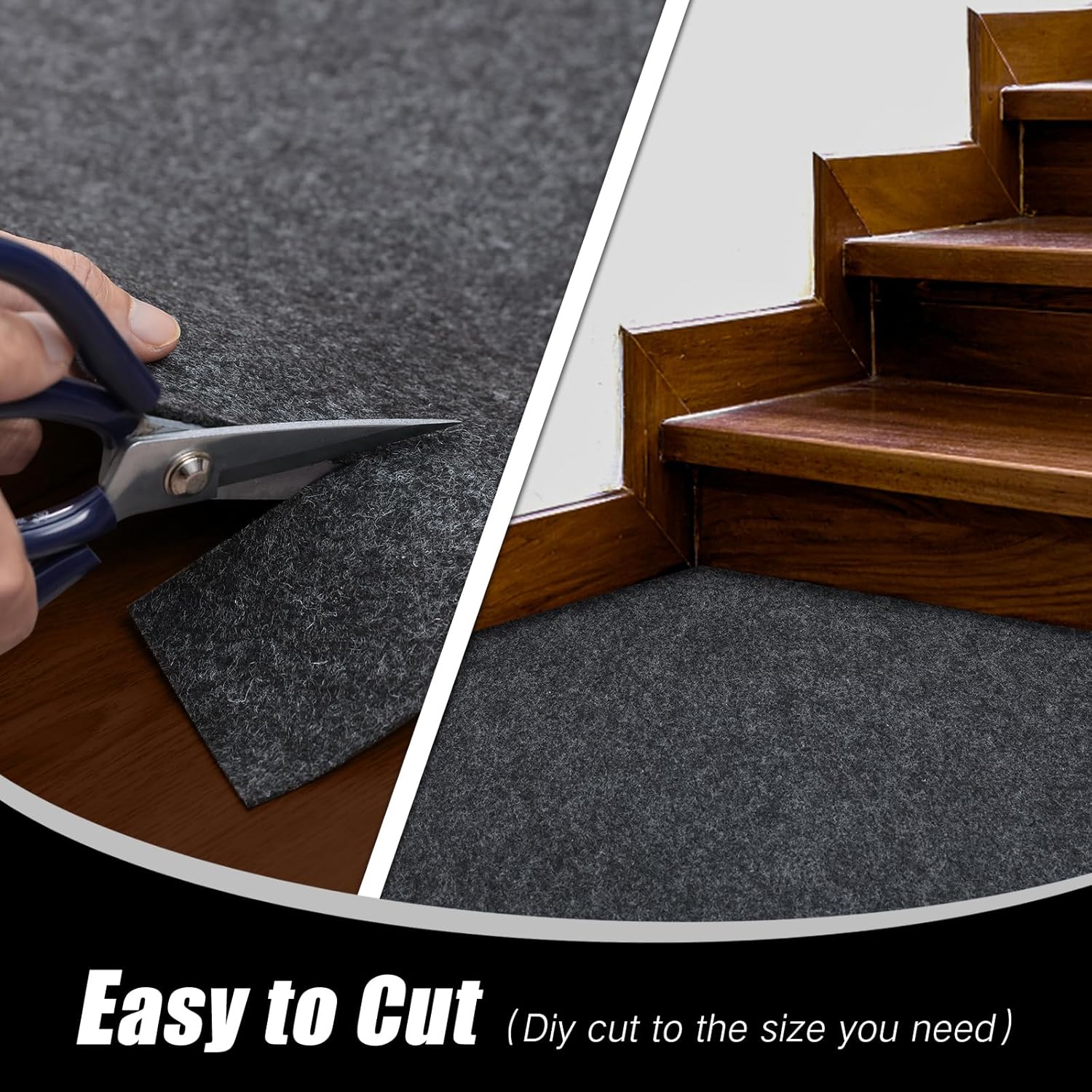 Garage Floor Mat - 7’5” x 8’6”, Oil Spill Absorbent Mat for Under Car, Durable & Easy Clean Garage Flooring Mats for Garage, Workshop, Parking Space, Dark Grey