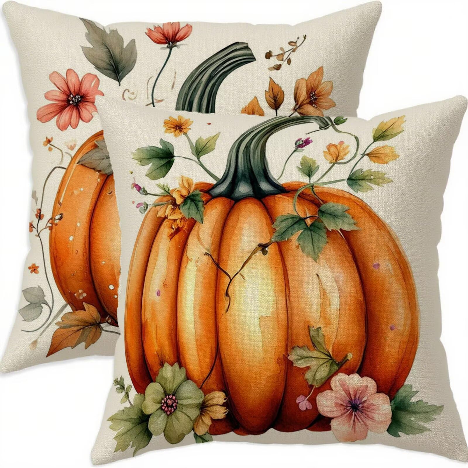 Housse coussin 70x70cm lin imperméable taie oreiller extérieur