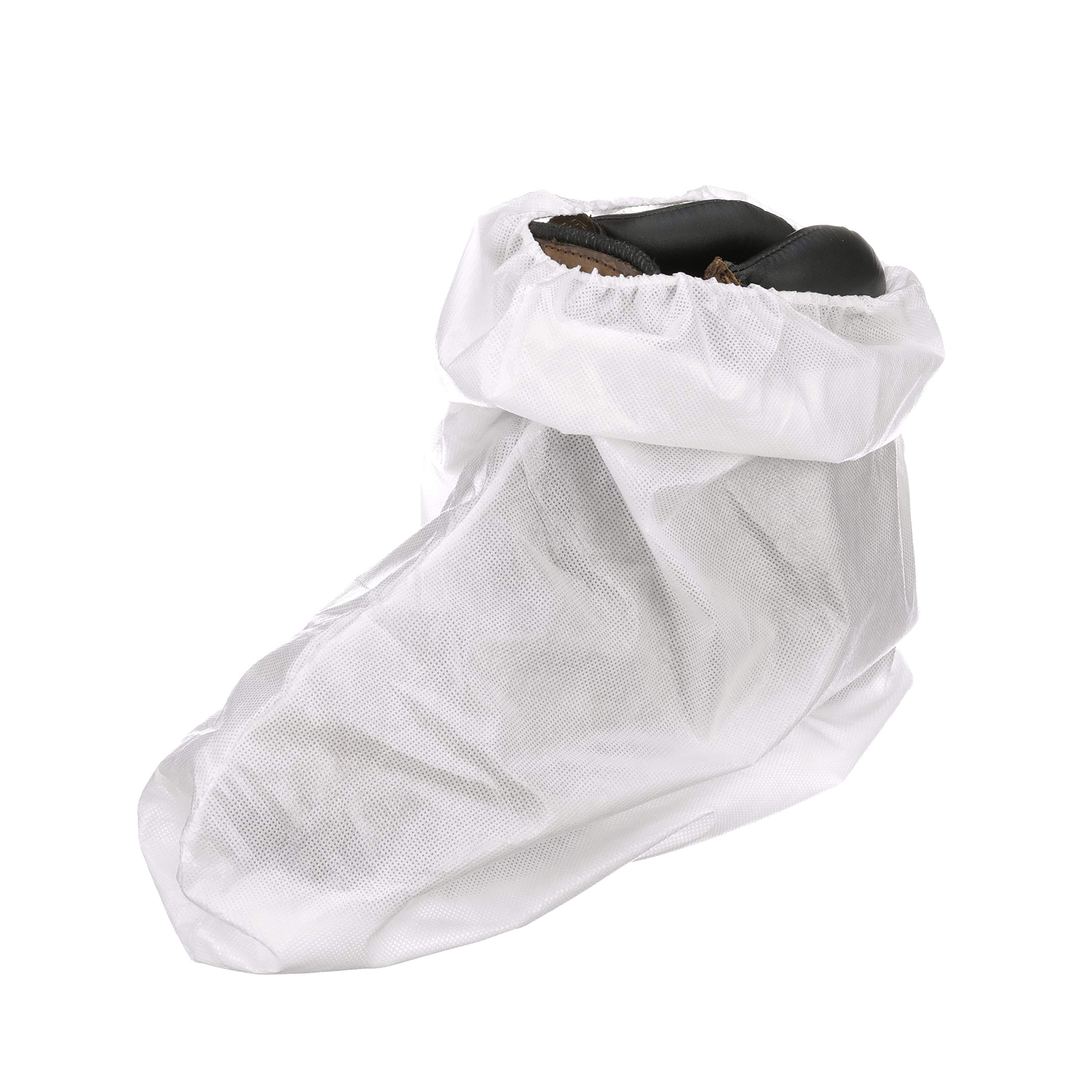 Seachoice Anti-Slip Boot Covers, Disposable, One Size Fits Most, White, Box of 50