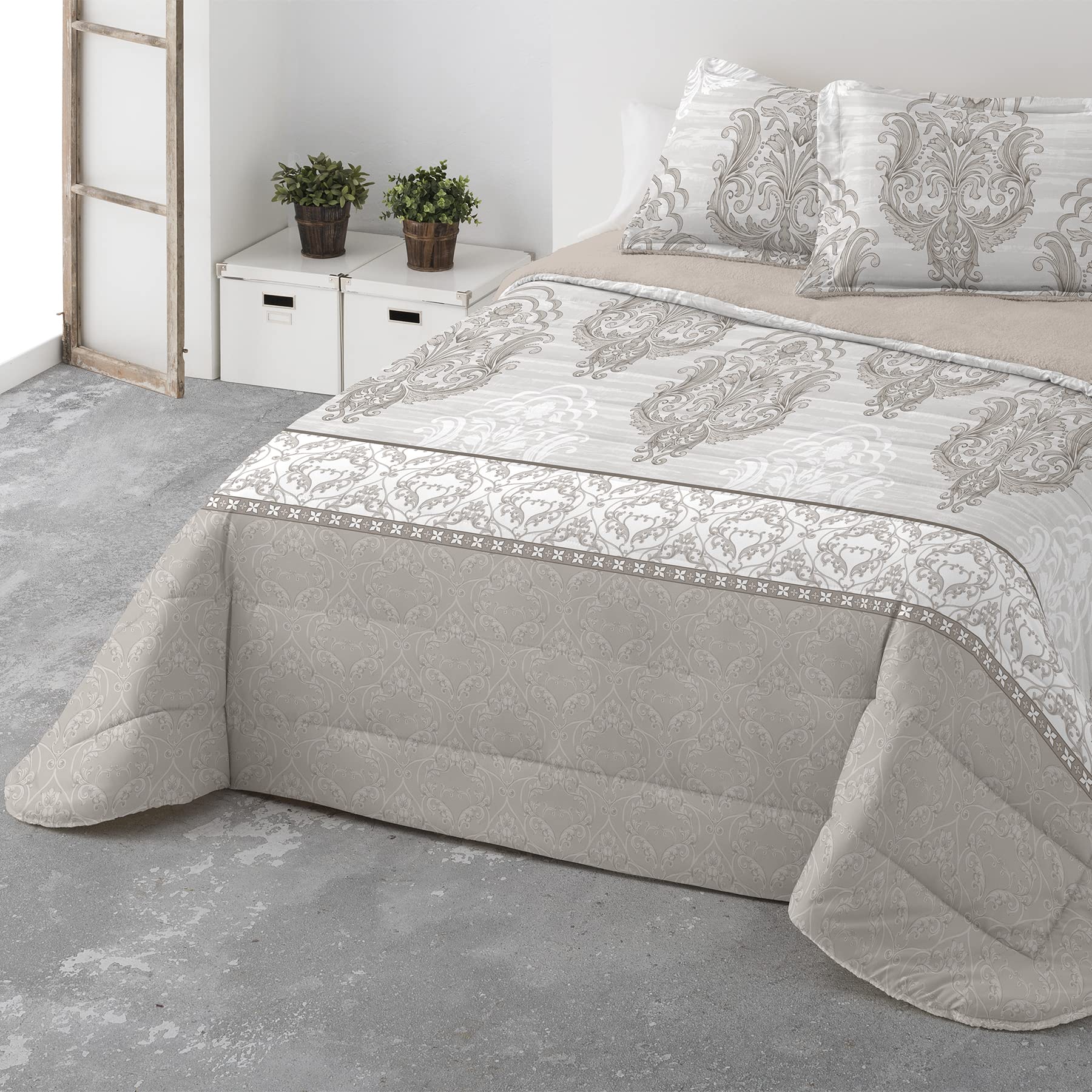 Edredón nórdico Borreguito/Sherpa Borreguito de Alta Calidez - Tacto ultrasuave, cómodo, Ligero-Disponible en Varios Modelos. (NURMES, Cama 120/135/140cm-235x270cm)