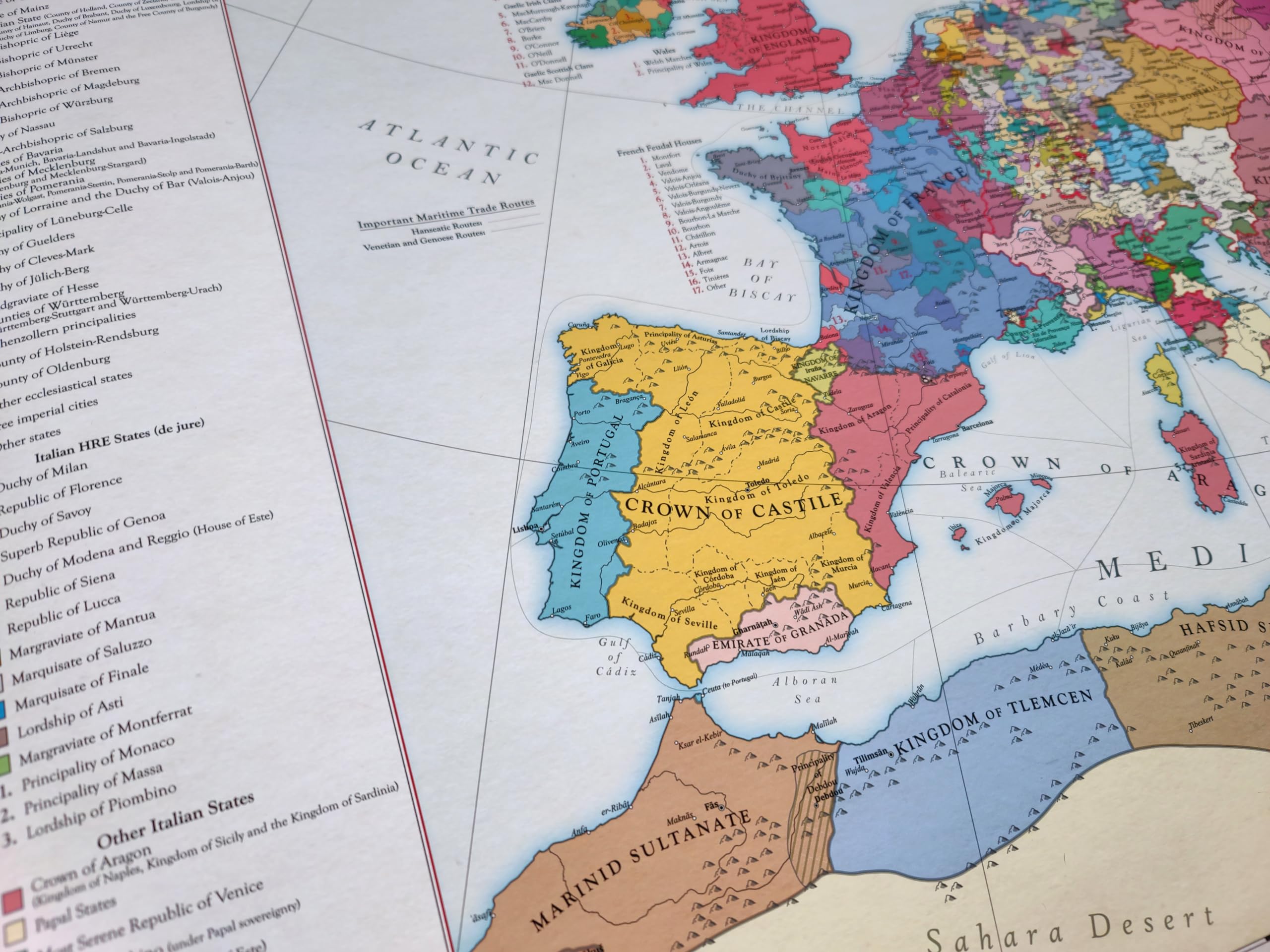 Europa 1444, Mapa Histórico (100x70cm)