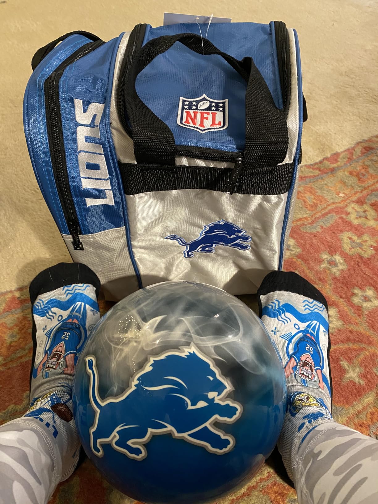 Strikeforce Bowling NFL Detroit Lions On Fire Undrilled