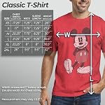 Disney Mens Full Size Mickey Mouse Distressed Look T-ShirtT-Shirt