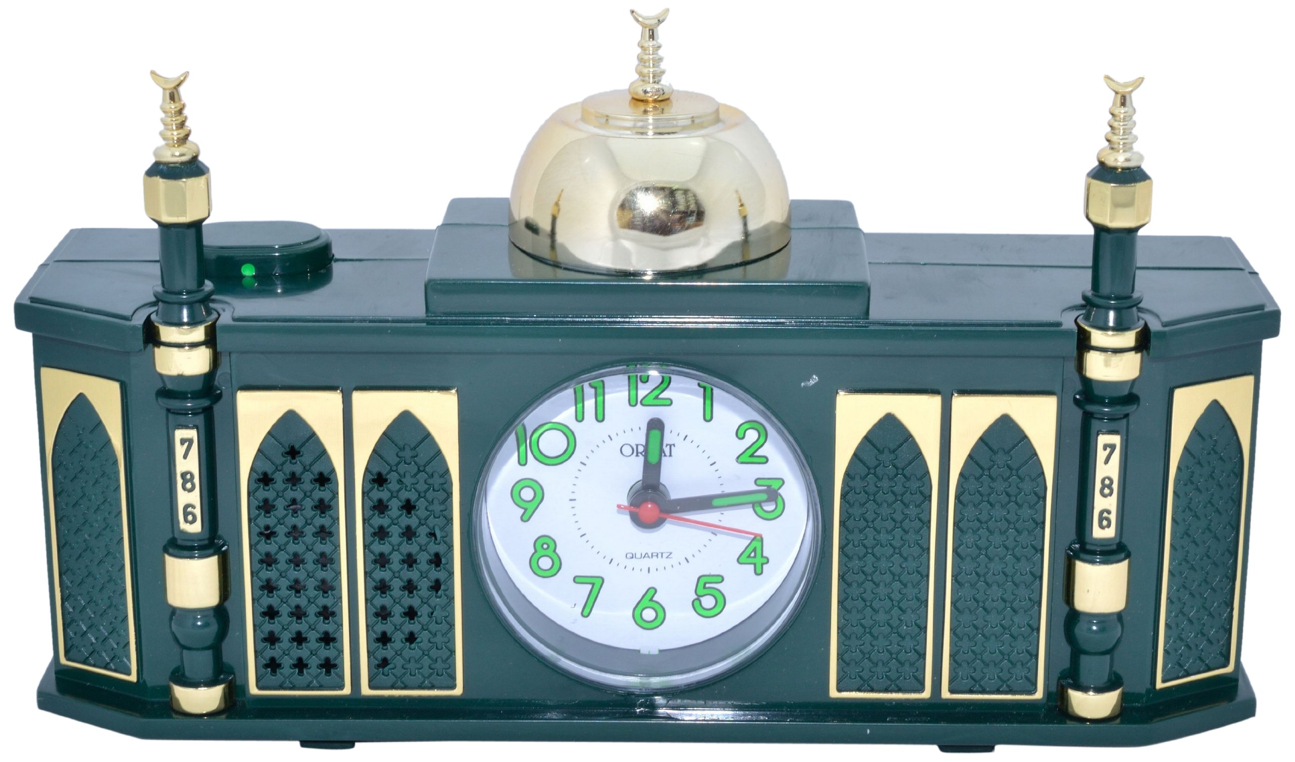 Orpat Musical Alarm Clock (Green, TBS-177)-image-46