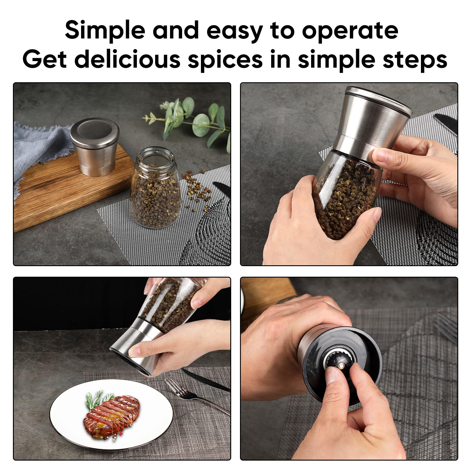 Pepper Grinder (Silver Dwarf) — Amazon image 3