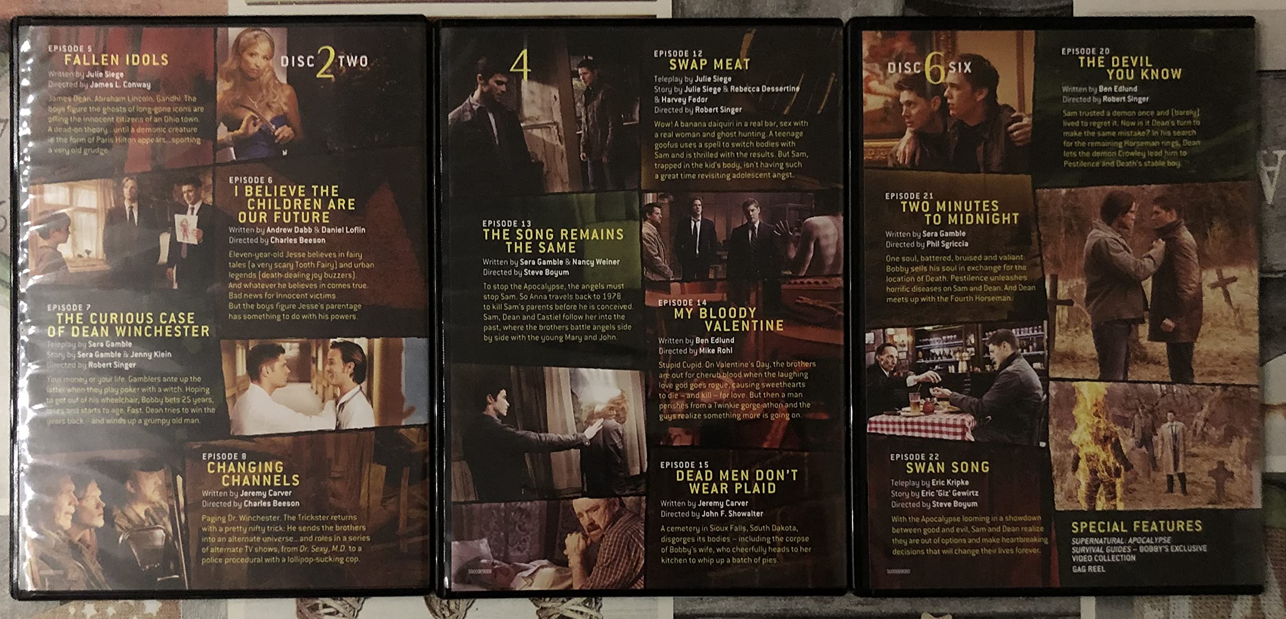 Supernatural Season 1-2-4-5-6-9 COMPLETE DVD ENGLISH