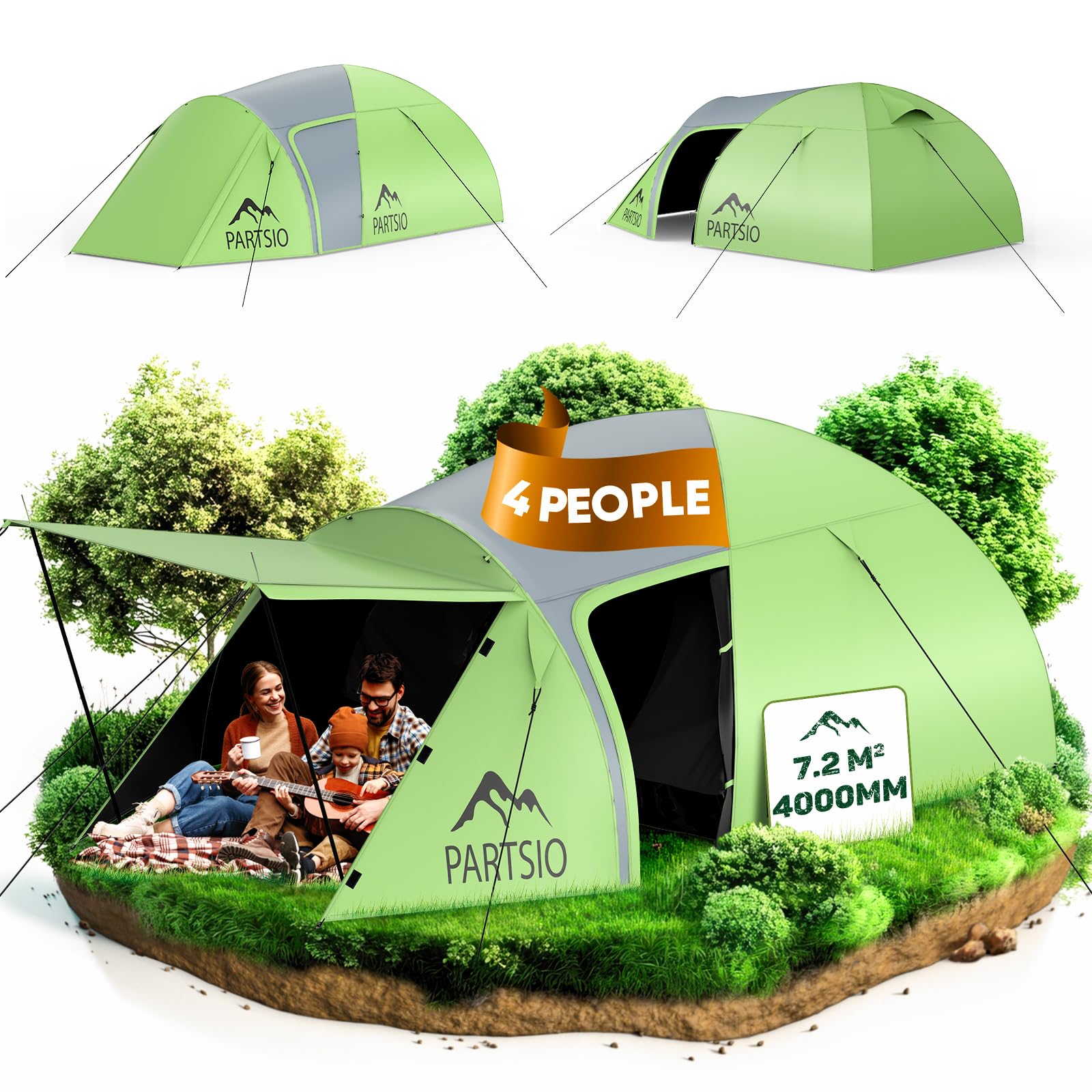 Partsio Camping Zelt mit Lobby