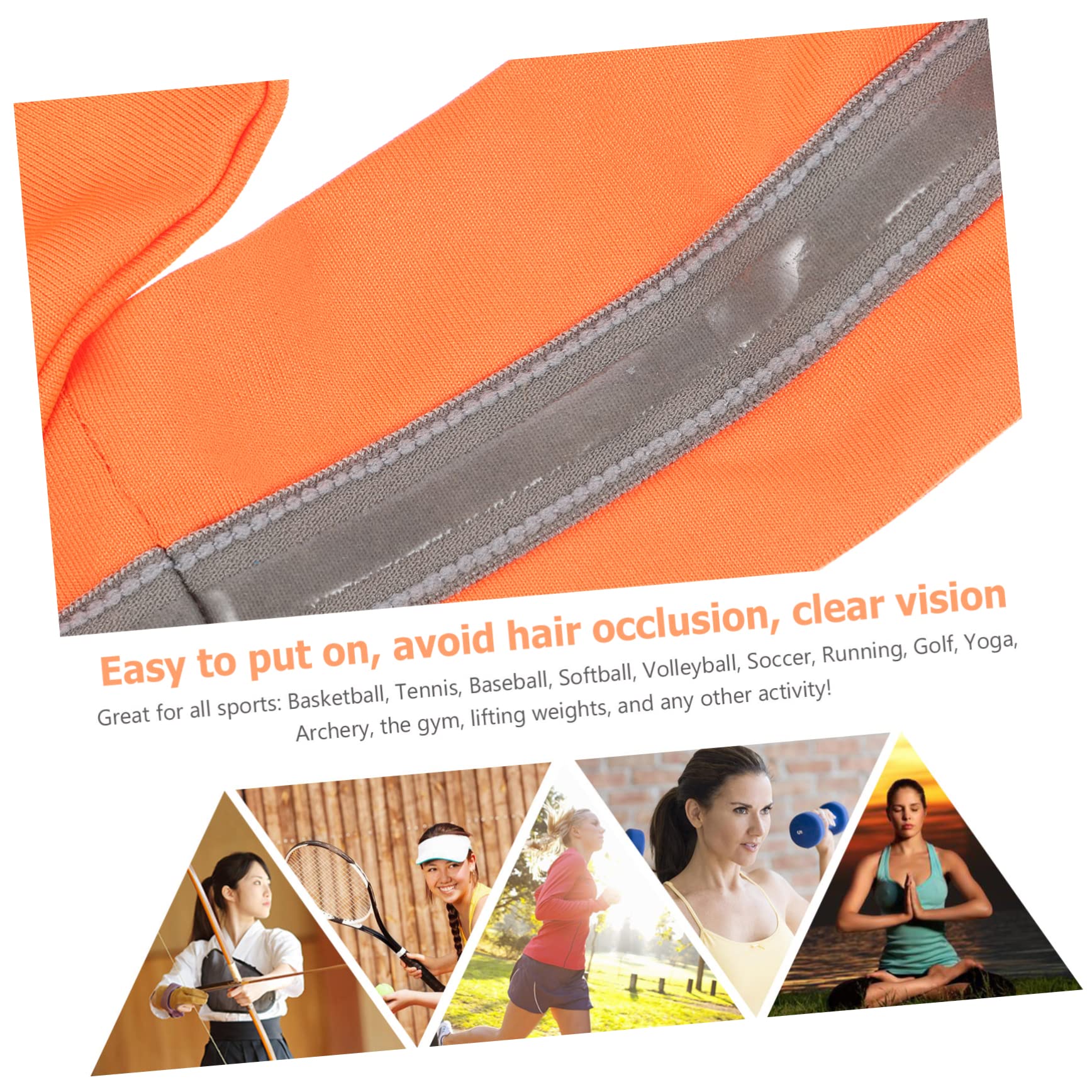 Mipcase 8pièces Bandeaux De Sport Élastiques pour Homme Et Femme Absorbants Anti-Transpiration Idéaux pour Yoga Running Fitness