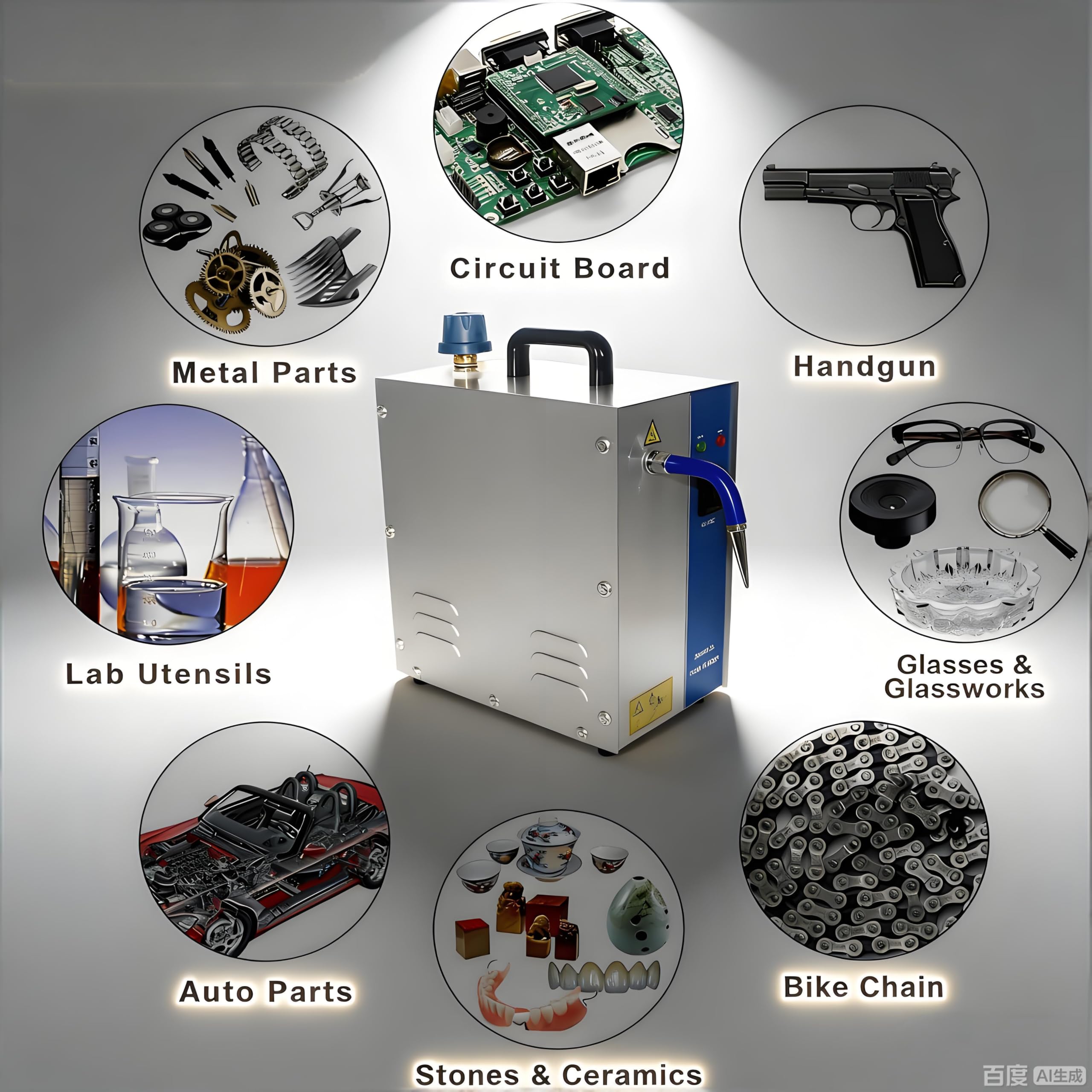 Limpiador de Joyas con Vapor para Oro. Limpiador de Alta Temperatura para Joyas de Oro y Plata. Limpiador a Vapor para Plata y Oro. Apto para Uso doméstico e Industrial. 2L