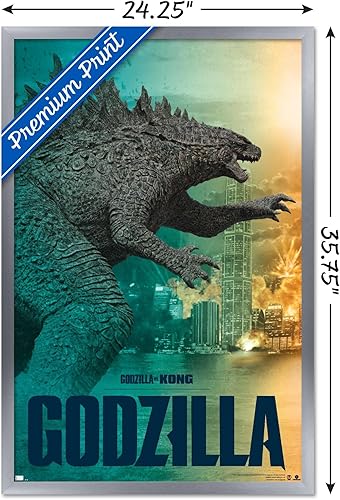 Vista 25 de Trends International Godzilla vs Kong - Póster de pared Godzilla, 34 pulgadas de largo x 22.4 W, versión premium sin marco
