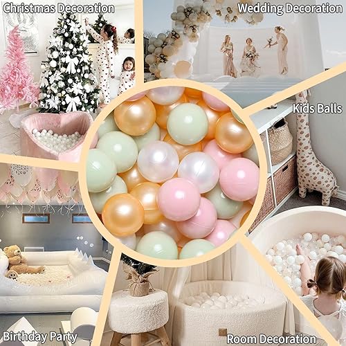 Miniatura 153 de GOGOSO Pelotas para niños pequeños, paquete de 50, 100, 200 bolas de plástico, sin ftalatos, sin BPA, no tóxicas, de 2.2 pulgadas, a prueba