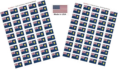 Miniatura 8 de 100 banderas internacionales o especialidades de 1.5 x 1 pulgada autoadhesivas para álbumes de recortes, dos hojas de 50, 100 banderas adhesivas de