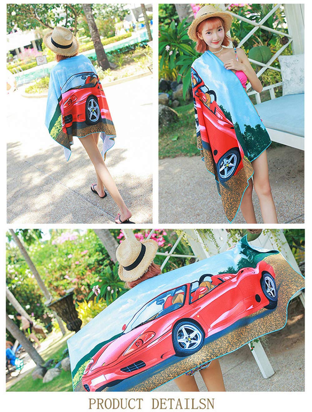 Stillshine Serviettes De Plage Séchage Rapide Microfibre 3D Chiot Dauphin Tortue Drôle Serviettes Serviette De Bain Pour Sauna Surf Voyage 70 X150cm