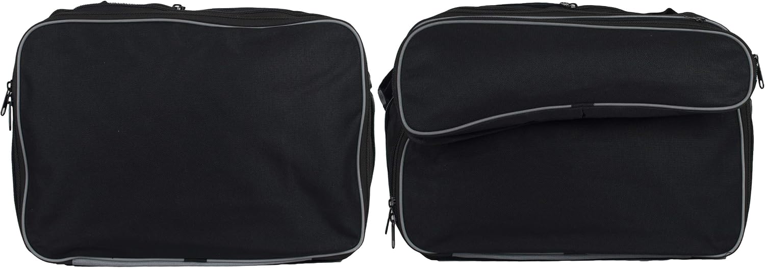 GREAT BIKERS GEAR - Pannier Liner Inner Bags to fit Motrorbike BMW F750GS Inner Luggage Bags Printed, Black - Image 3