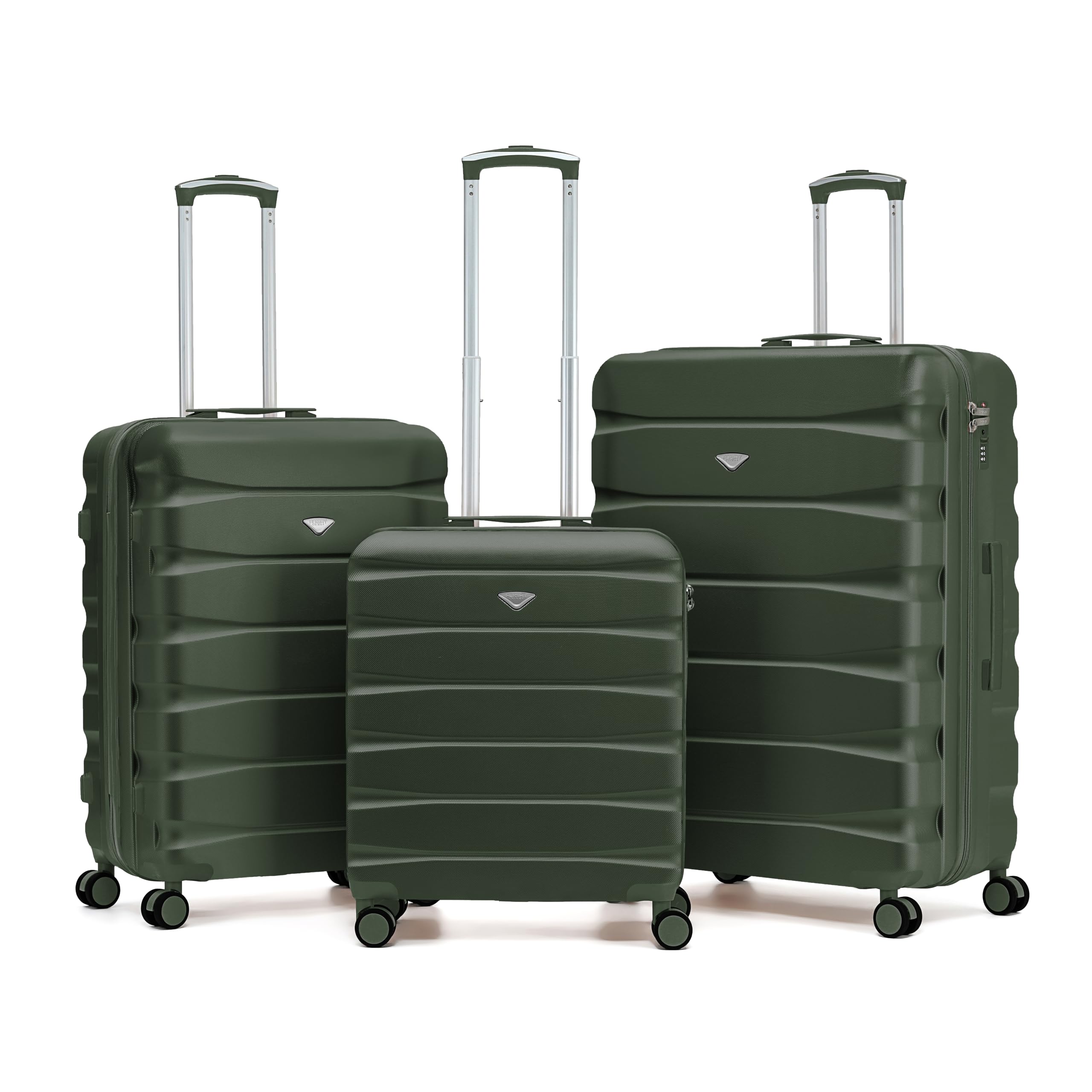 Flight Knight Underseat Cabin Suitcase 45x36x20cm | Free Hand Luggage for EasyJet & Wizz Air | Lightweight ABS Hard Shell with 8 Silent-Glide Spinner Wheels | Max Space Travel Bag — view 301