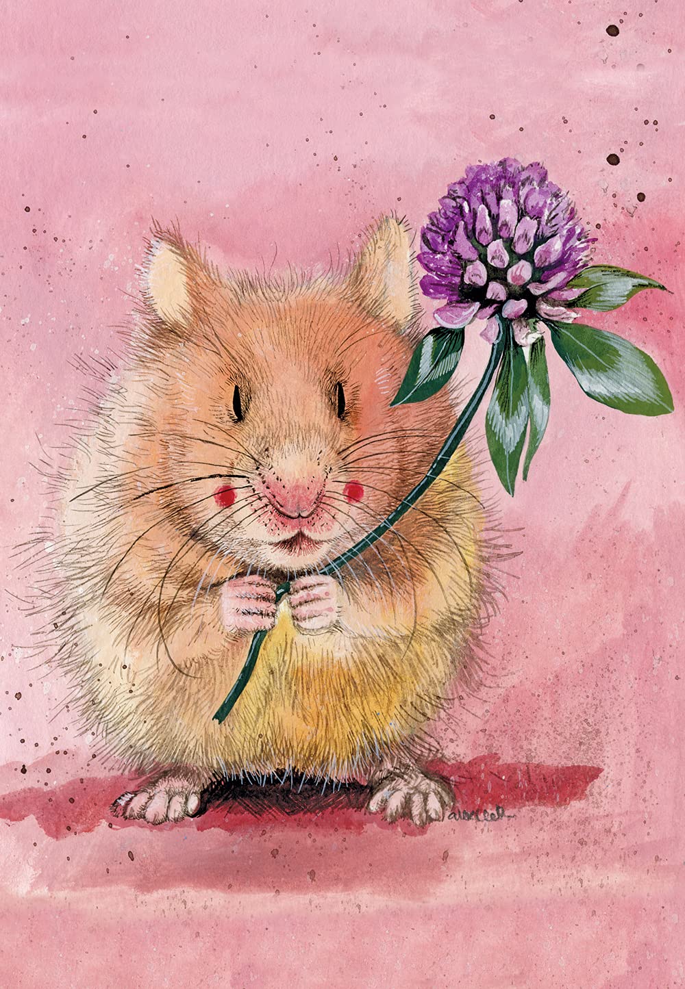 Alex Clark Art Ltd Alex Clark Herbert Hamster Tea Towel
