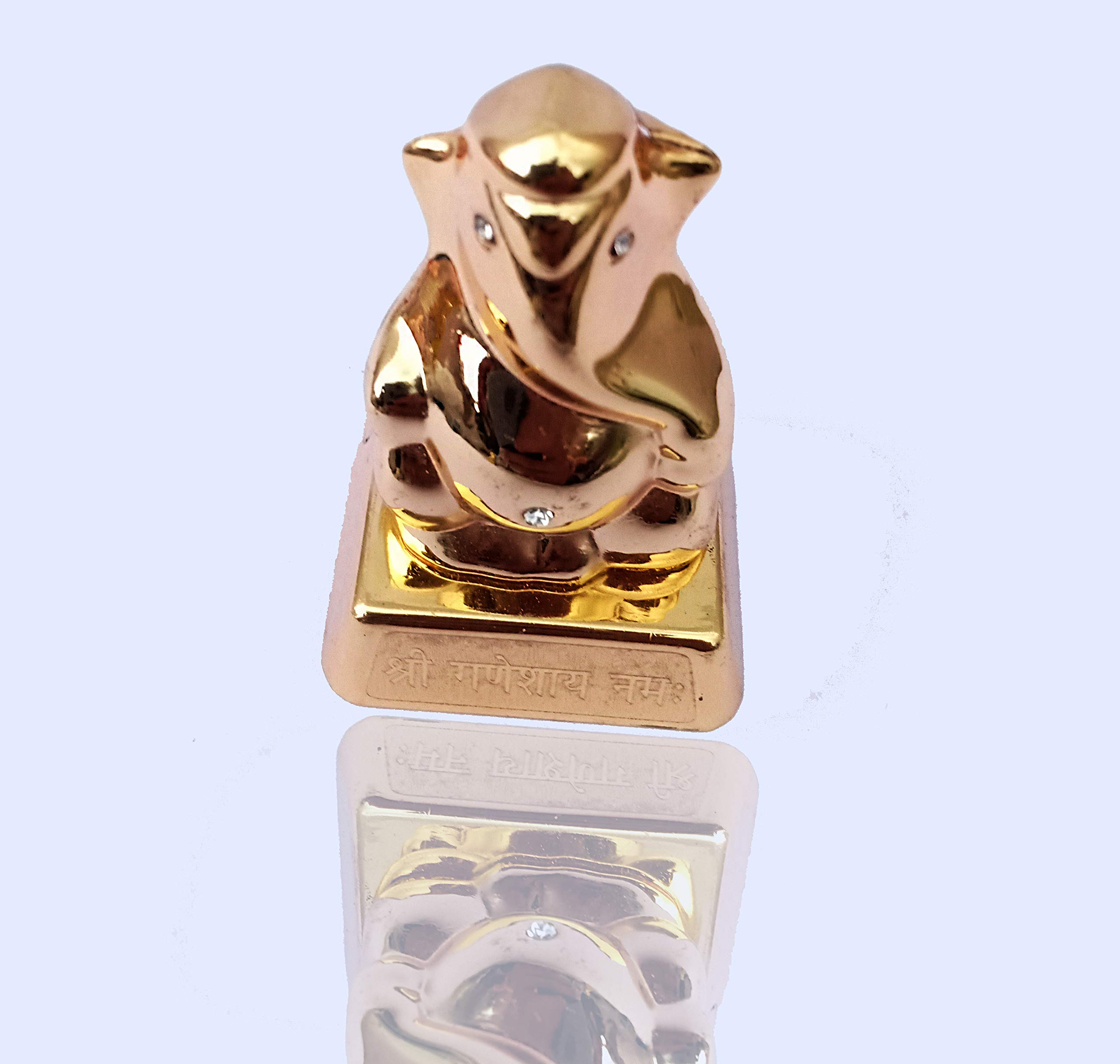 StoresHub Plastic Dashboard Ganesh Idol (Copper)
