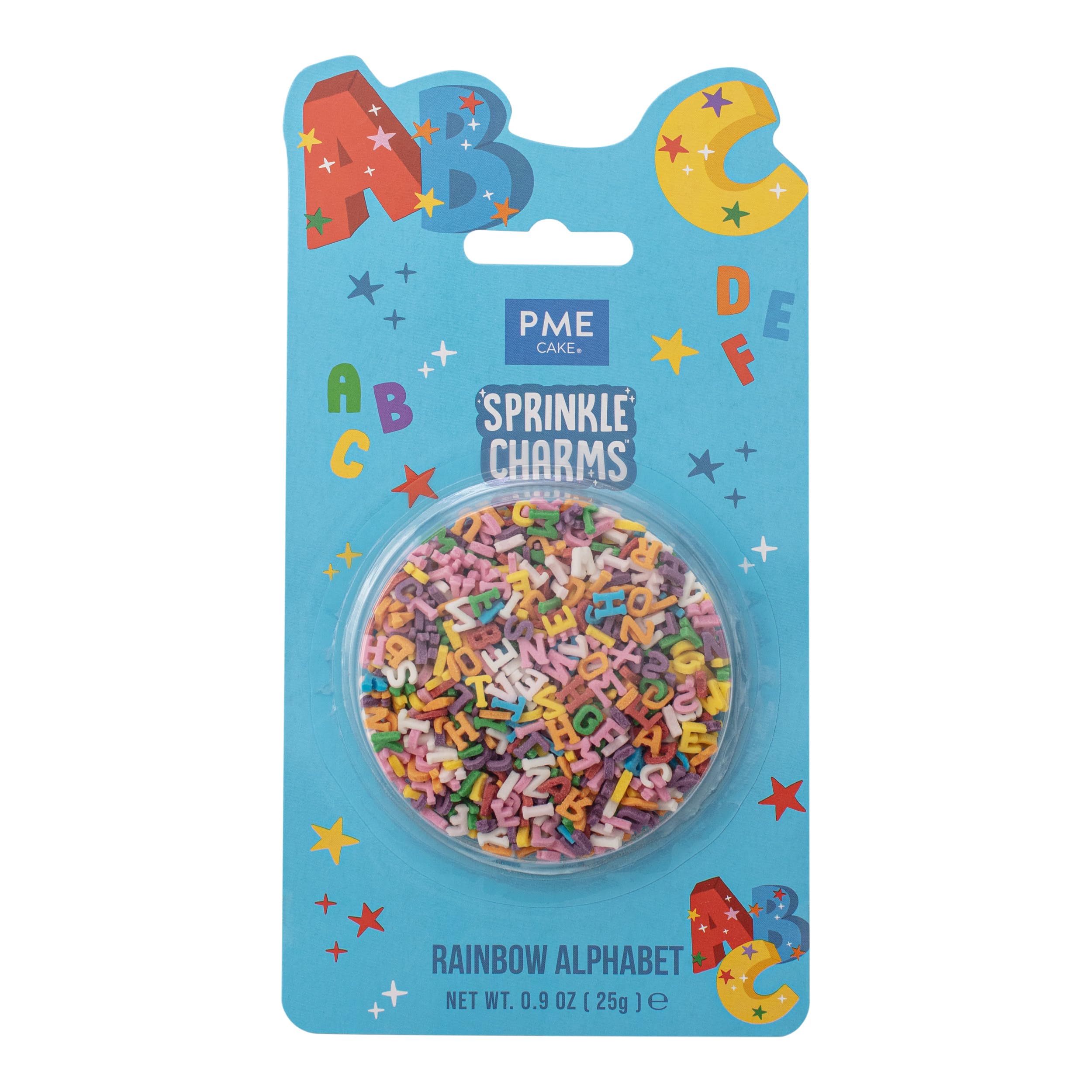 PME Cake Rainbow Alphabet Sprinkle Charms (25g / 0.9oz)
