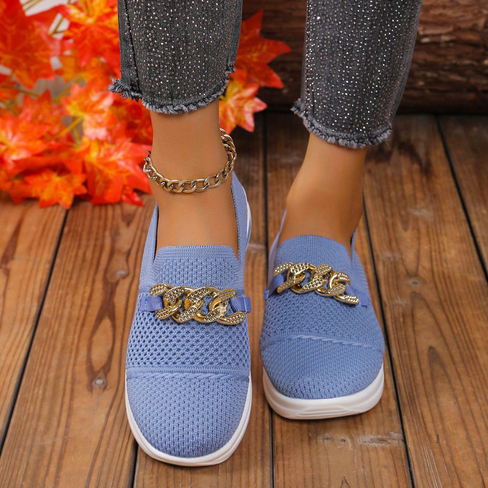 Zapatos para mujer, zapatos para mujer, tejidos ortopédicos, transpirables, suela suave, zapatos deportivos cómodos para caminar