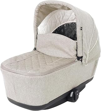 KidCo Uno+ Carry Cot, Portable Baby Bassinet for Newborns, Infants, Toddlers, Travel Bed for Babies, Compatible with Uno+ Stroller - Khaki Twill
