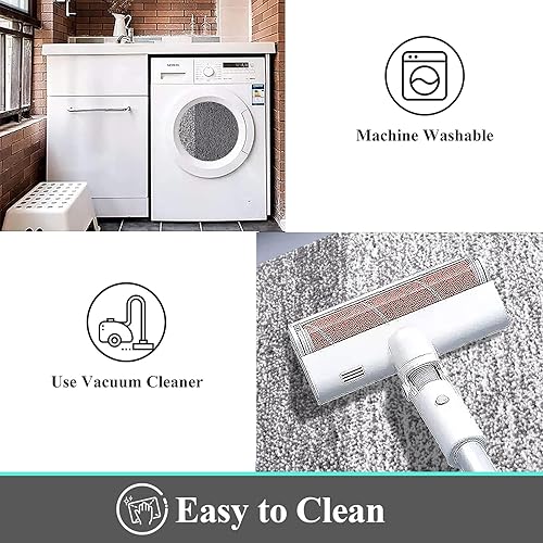 Miniatura 5 de Vaukki Tapete de Entrada Interior, Tapete Antideslizante Absorbente Atrapa Barro para Entrada, Tapete de Piso Interior Lavable, Alfombra de Puerta