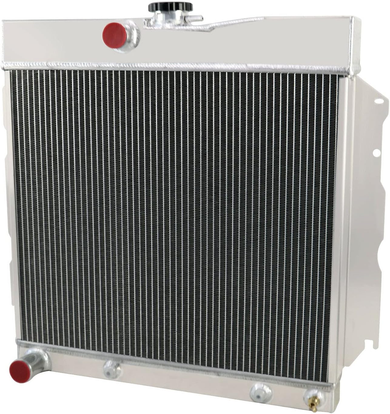 4 Row Core Radiator For 1965-1969 Dodge Coronet Charger Polara Dart 64 65 66 67 68 69 Plymouth Belvedere Barracuda Fury Satellite Full Aluminum Radiators