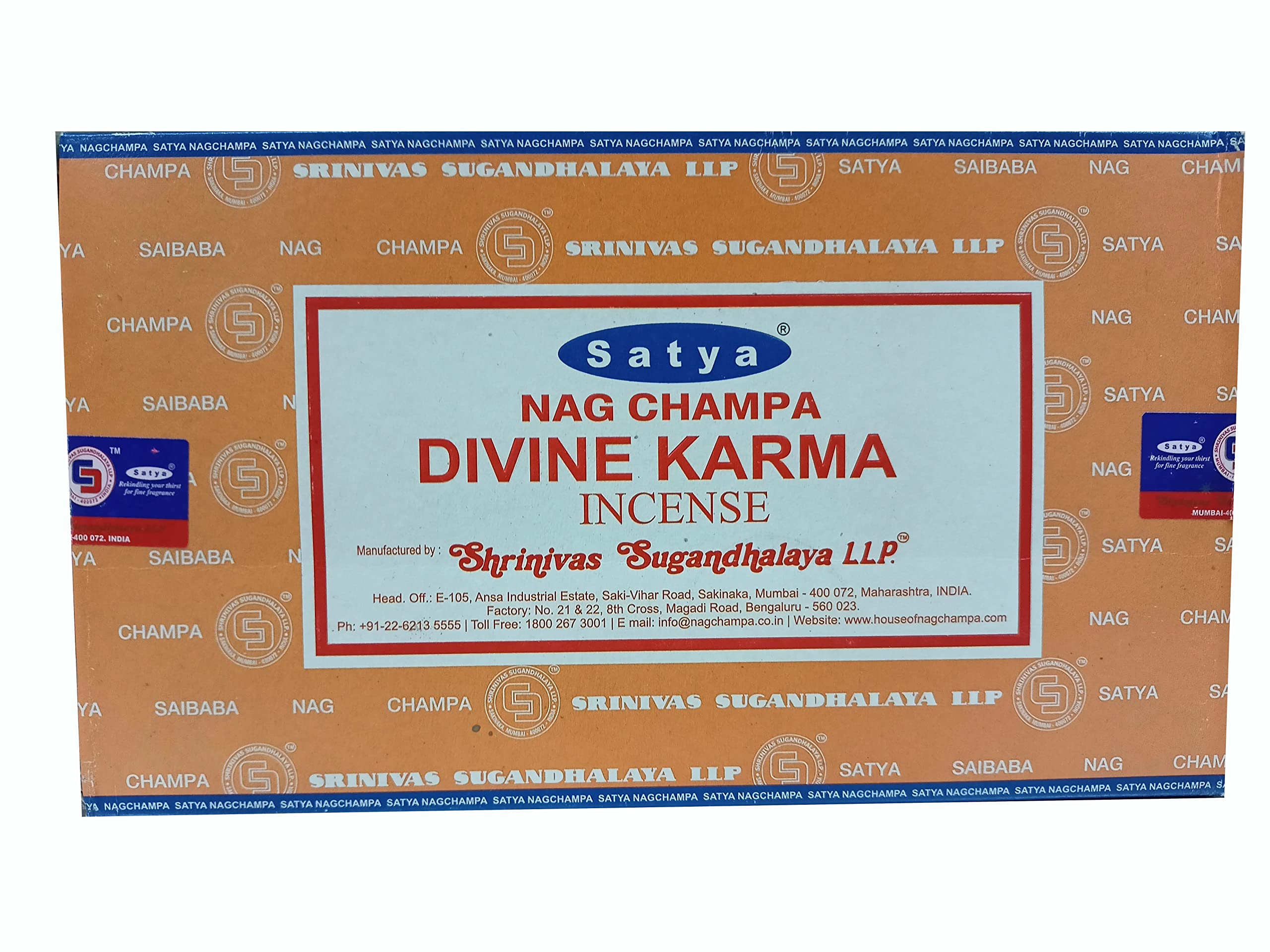 ABN Fashion Satya Divine Karma Aggarbatti Incense Sticks Set of 12 Boxes