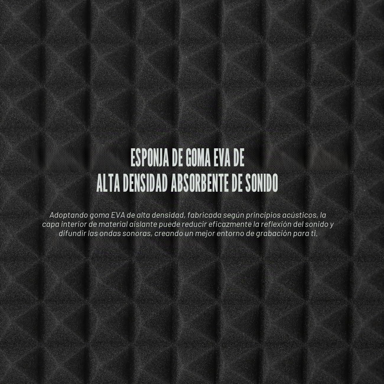 Micrófono Parabrisas Aislamiento Protección Acústica, micrófono absorbente con capa de espuma absorbente acústicamente Microphone Isolation Shield (5 puerta)