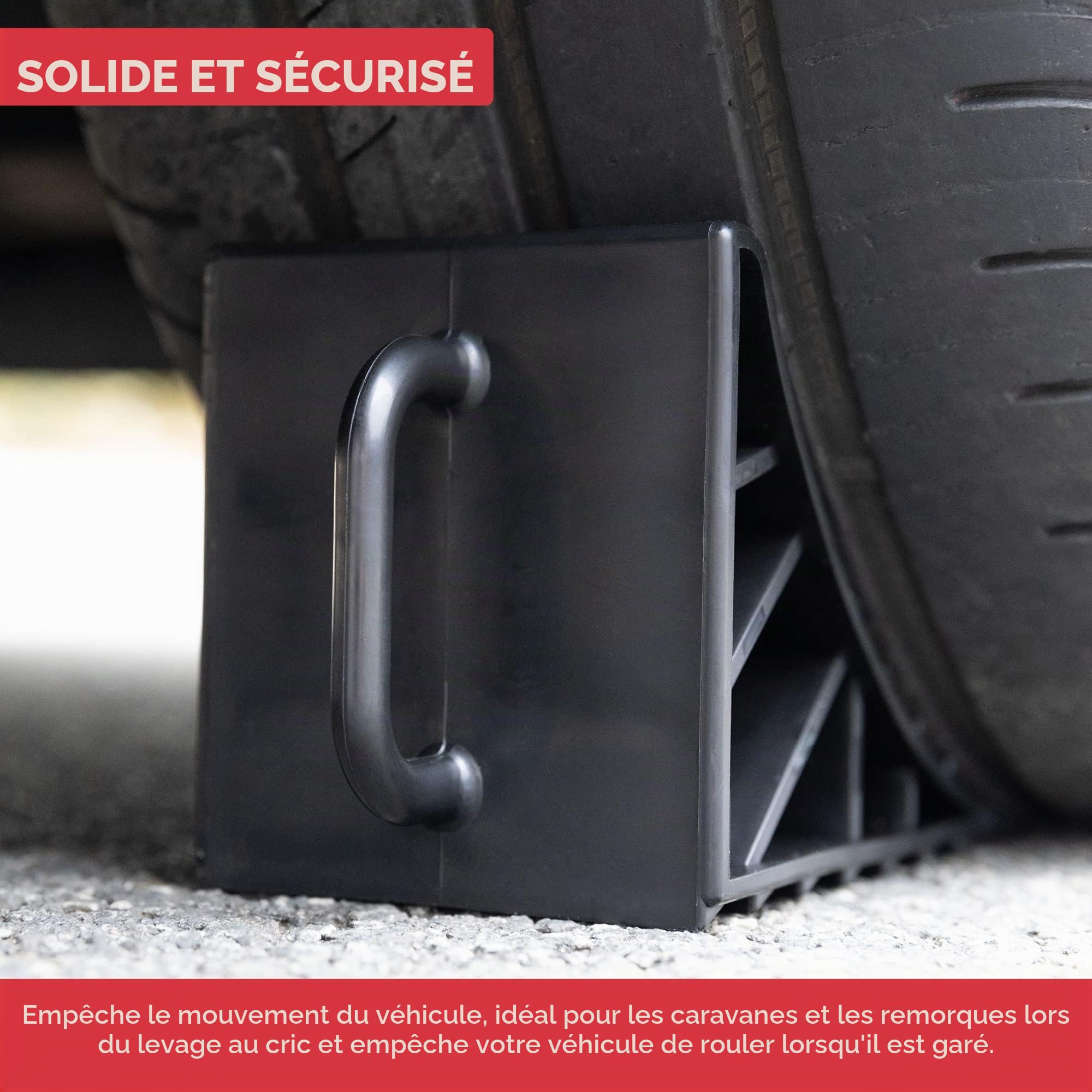 Lot De 4 Cales De Roue Antidérapantes Pour Camping-car, Caravane, Remorque – Stab Et Sécurité