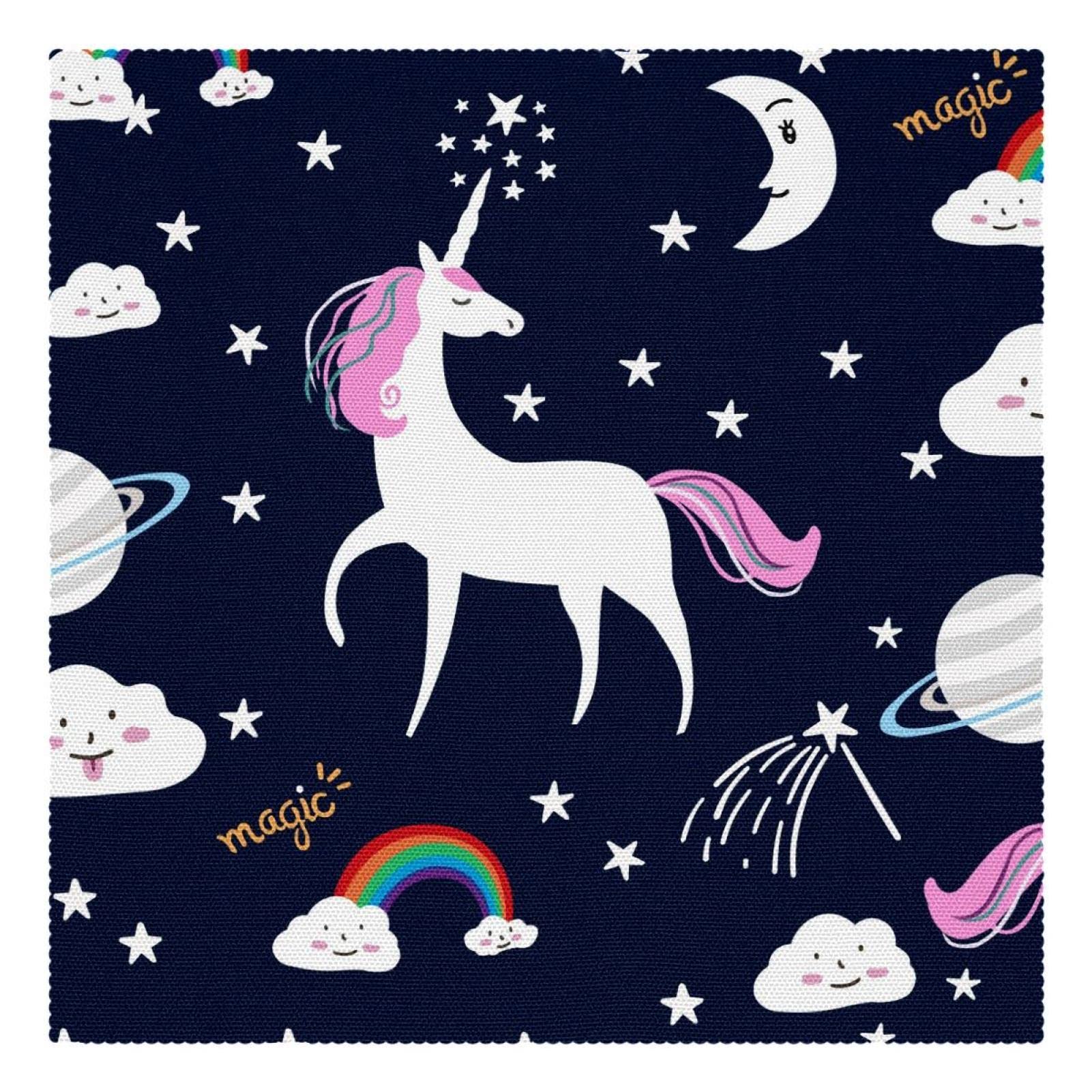 Sets de table licorne antidérapants 30cm lot de 4