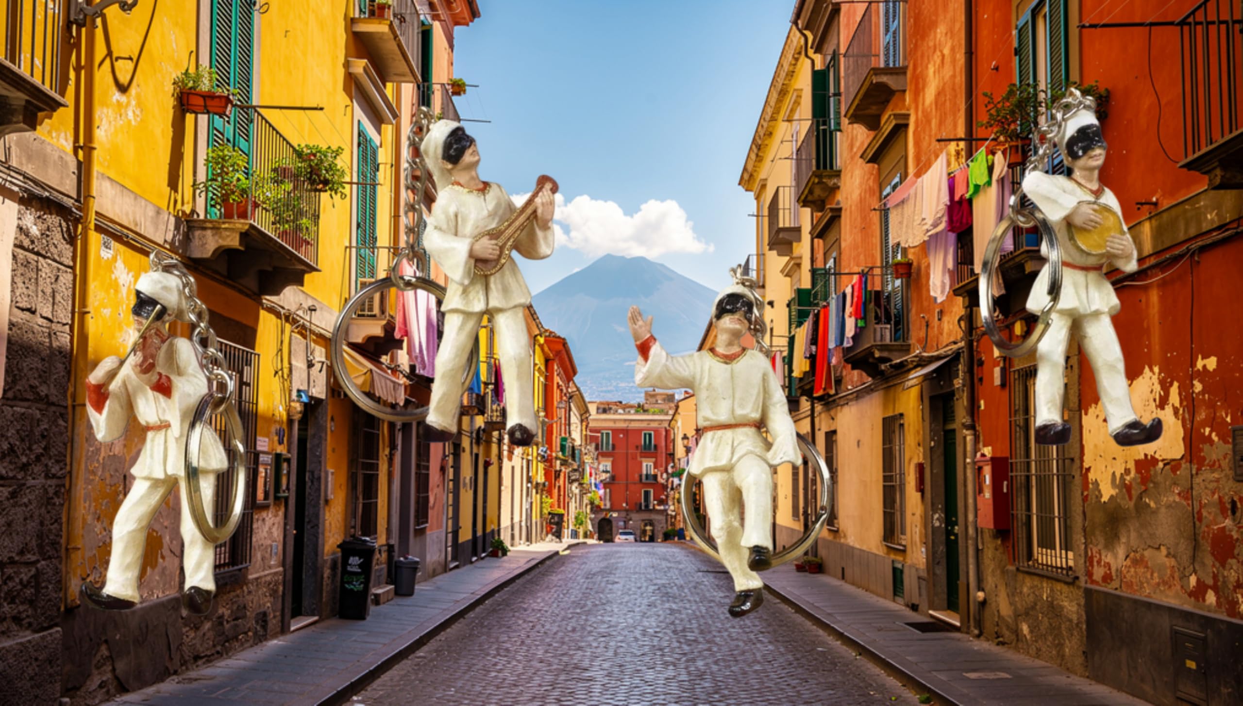 12 Pezzi Portachiavi Pulcinella in resina Bomboniera Souvenir Napoli. Altezza personaggio in resina cm. 5,5
