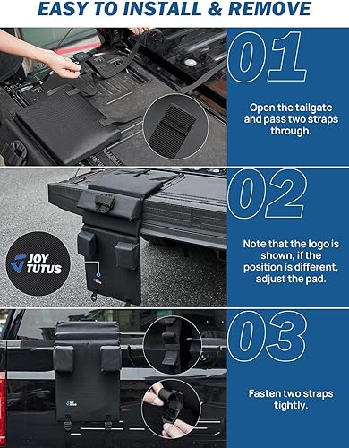 Miniatura 3 de JOYTUTUS Almohadilla de bicicleta para camión, alfombrilla de bicicleta más ancha, alfombrilla de una sola bicicleta, soporte para cubierta de