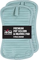 Vista 35 de All-Clad Soporte Premium para Ollas y Almohadilla Térmica: Resistente al Calor hasta 500 Grados - 100% Algodón, Almohadilla Térmica de 10"x6.25