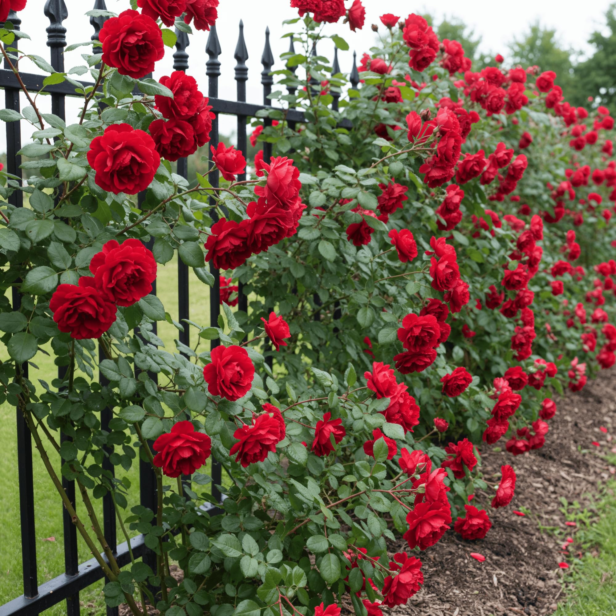 Rose Grimpant Santana - 2 Plantes - Fleurs à Planter Exterieur