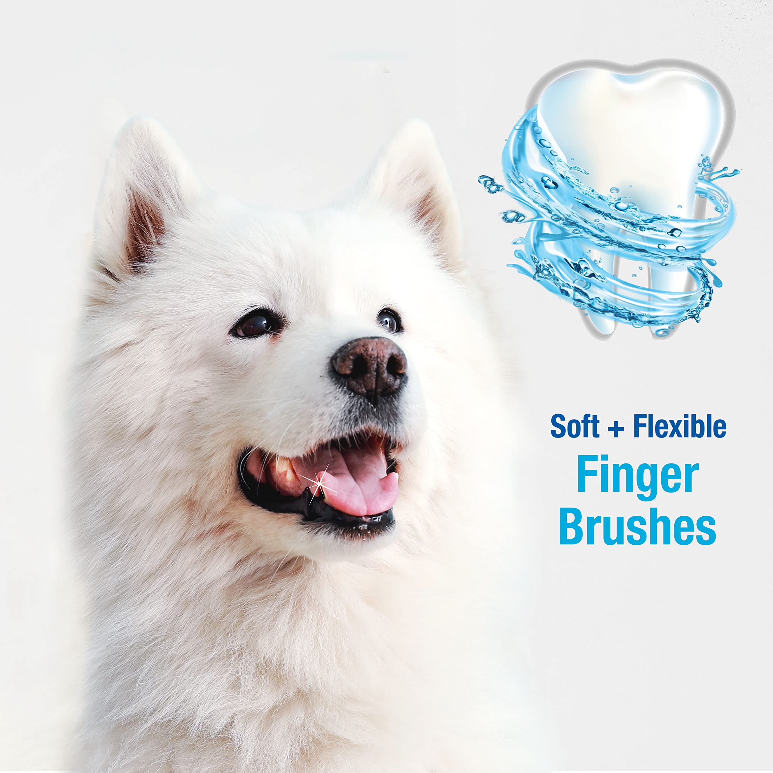 Nylabone Zaawansowana pielęgnacja jamy ustnej szczotka do palców 2 szt. jeden rozmiar