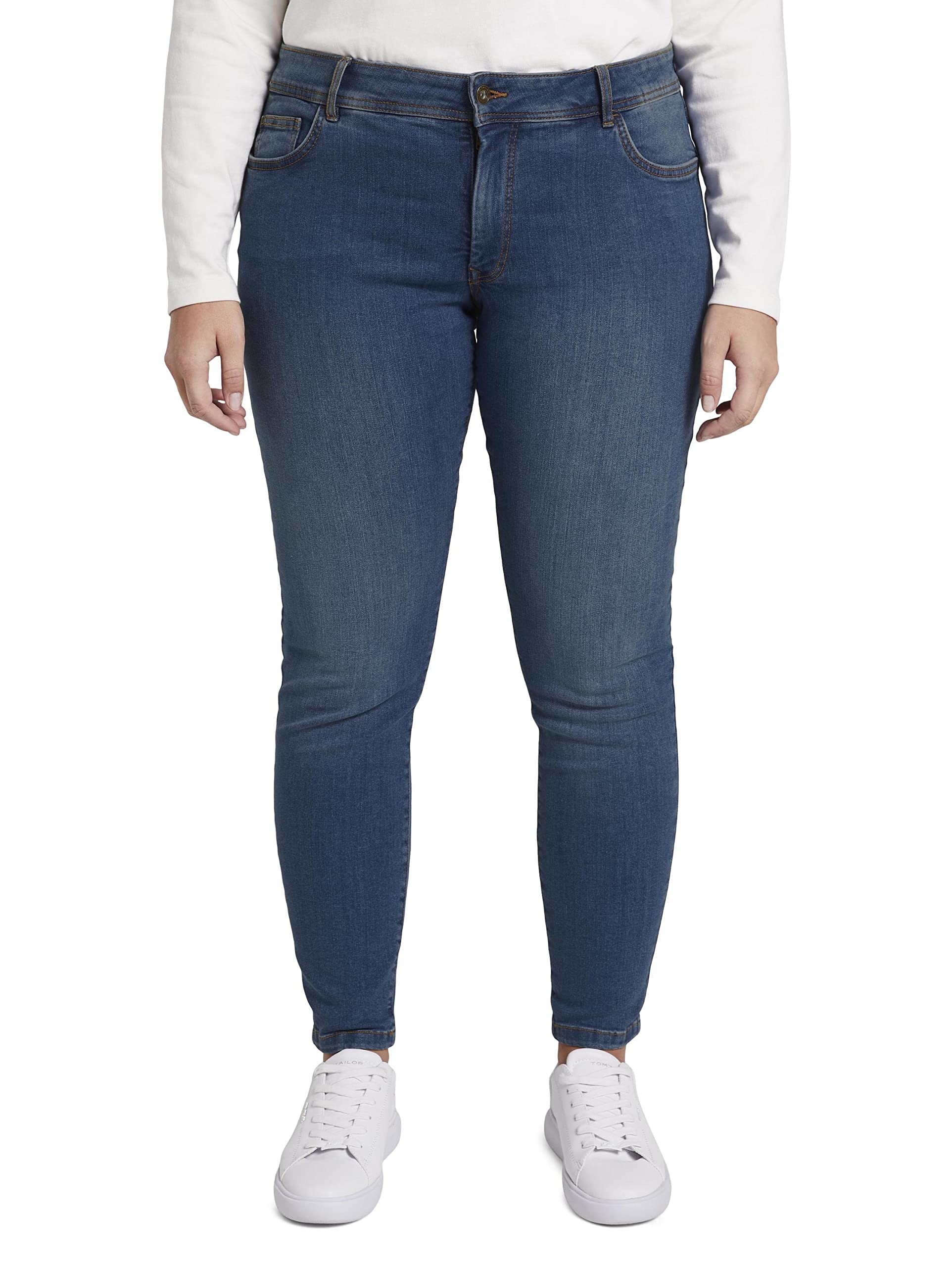 Tom Tailor Damen Plussize Skinny Jeans mit Stretch