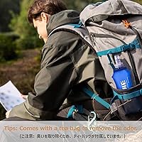 Vista 9 de Azarxis - Botellas plegables de frasco suave de TPU, libres de BPA, 250ml 350ml 500ml 600ml para cinturón de hidratación, mochila, correr