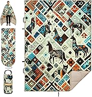 Vista 30 de Manta de campamento, manta acolchada plegable de plumón alternativo, ligera, resistente al viento, resistente al agua para exteriores, senderismo