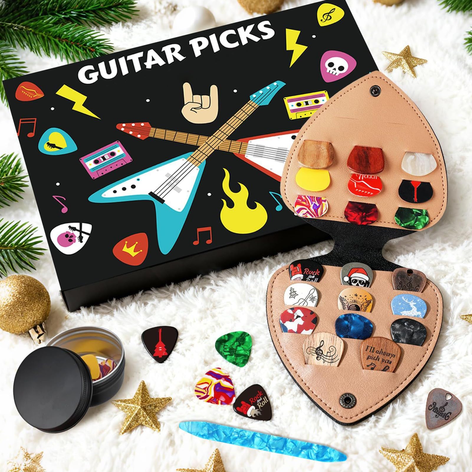 Gitaar Pick Advent Kerstkalender 2025,24-daagse muzikale kerst