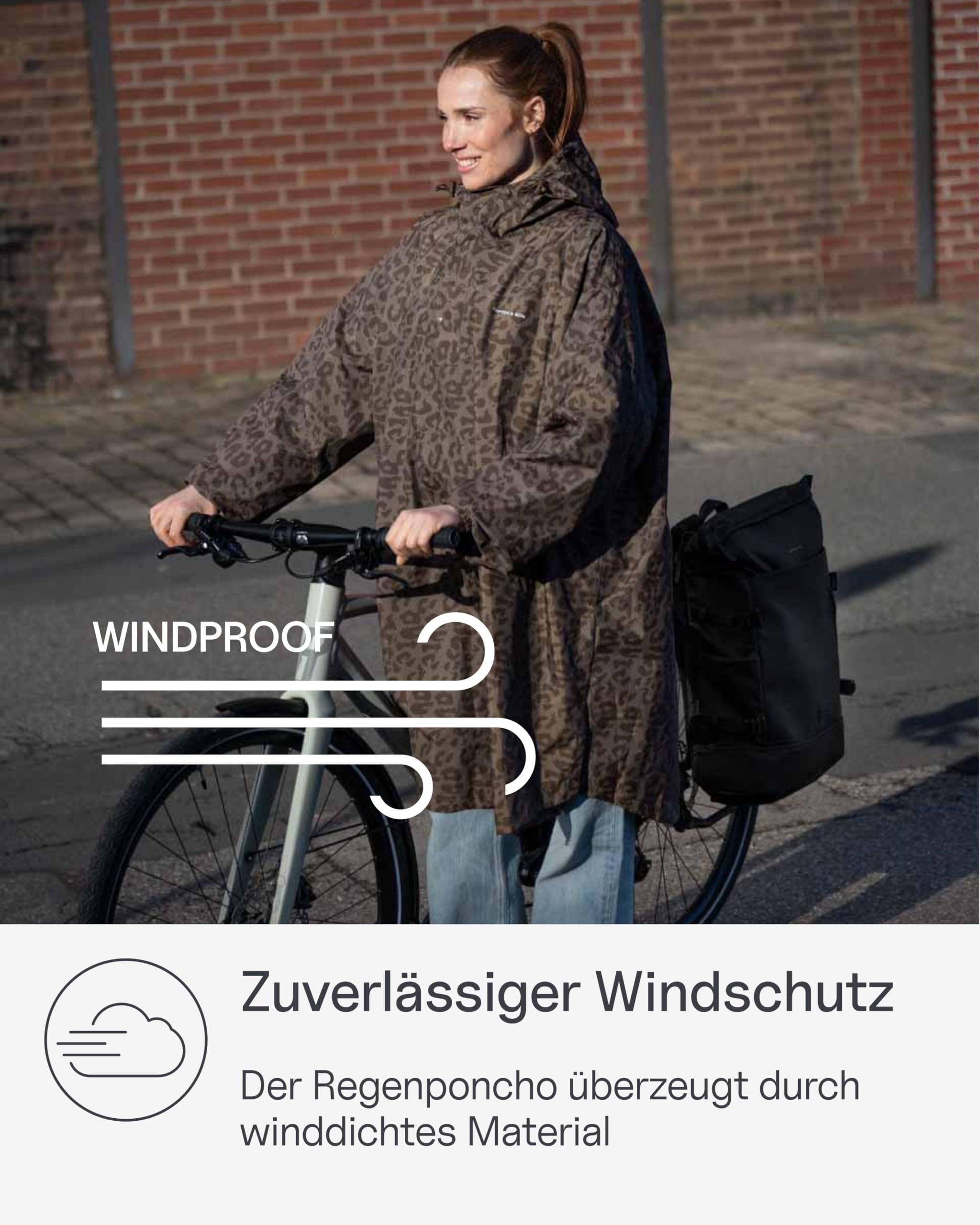 Kapten & Son Rechenponcho All Black, Sandstone, Leo Dark Brown | Regenjacke Unisex