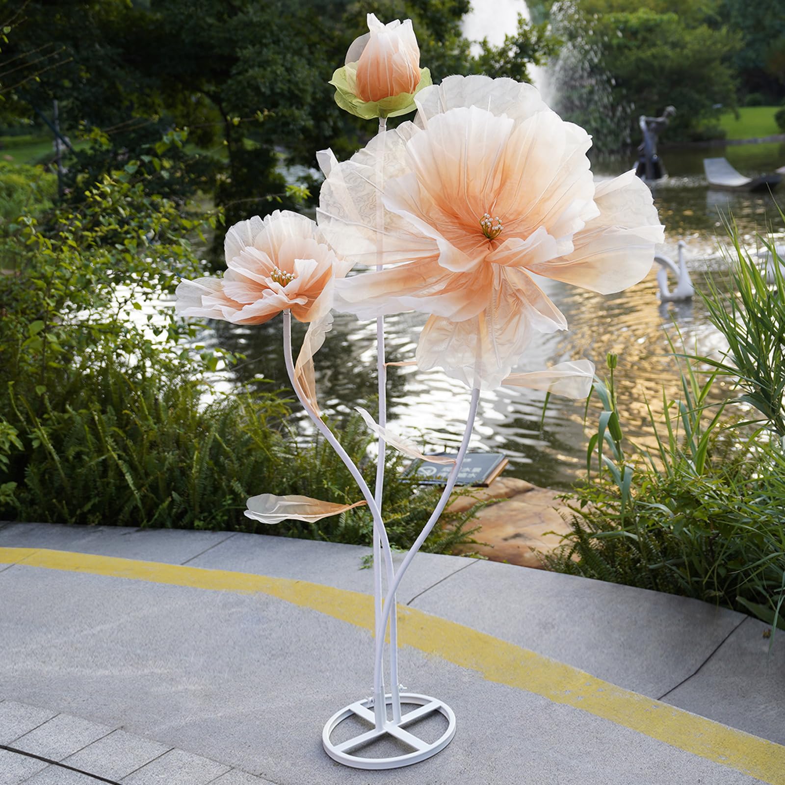 Amazon.com: ZEYEXE Giant Artificial Flower Decor,Oversized