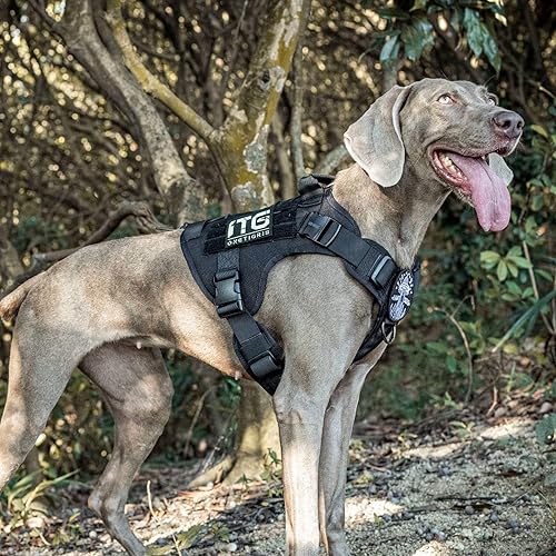 Miniatura 20 de OneTigris FIRE Watcher 2.0 - Arnés táctico para perro con asa, arnés militar para perros grandes y medianos, chaleco para perro de servicio sin