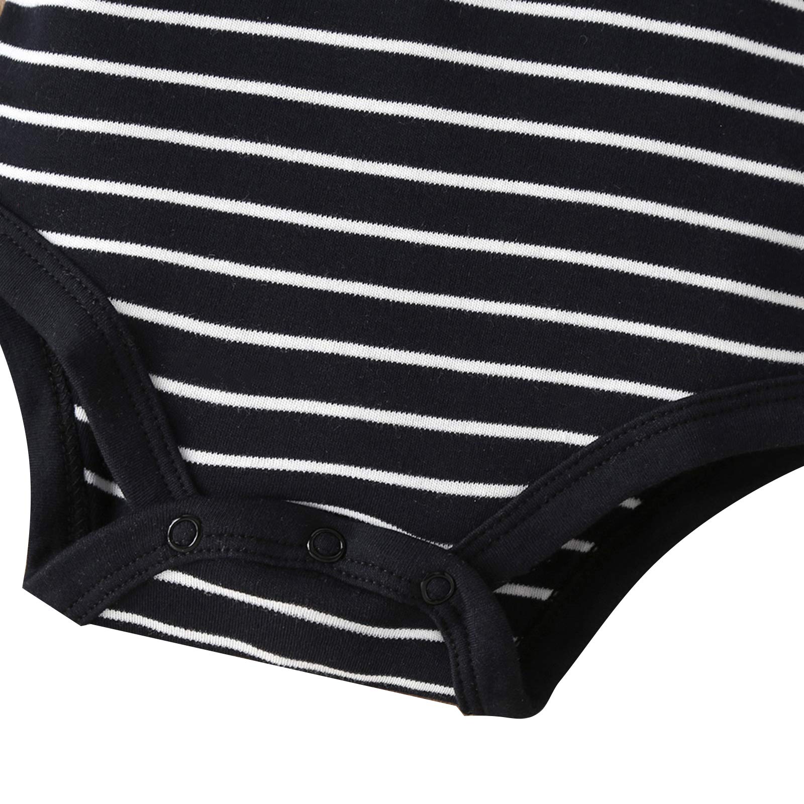 amropi Bébé Body Garçons Lot de 5 Bodies à Manches Courtes Coton D'été Combinaison pour 0-24 Mois
